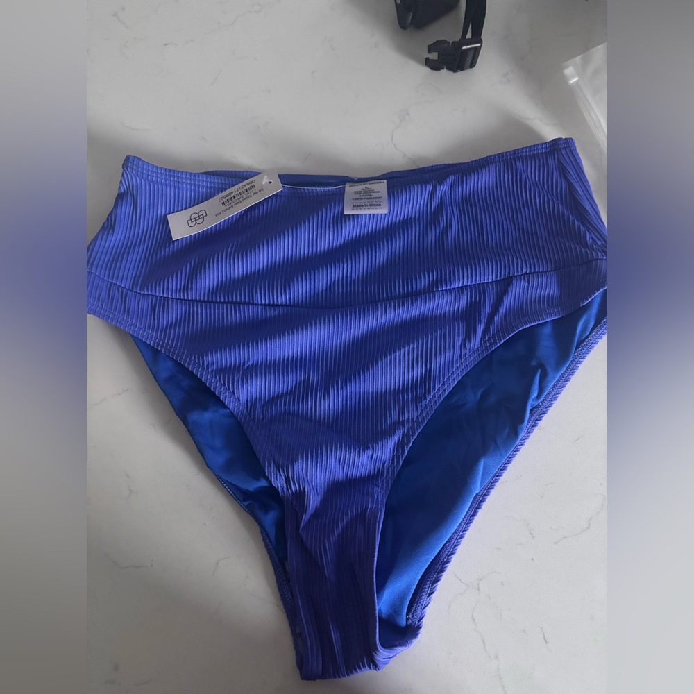 Baltic Born Blue Ribbed Swimwear